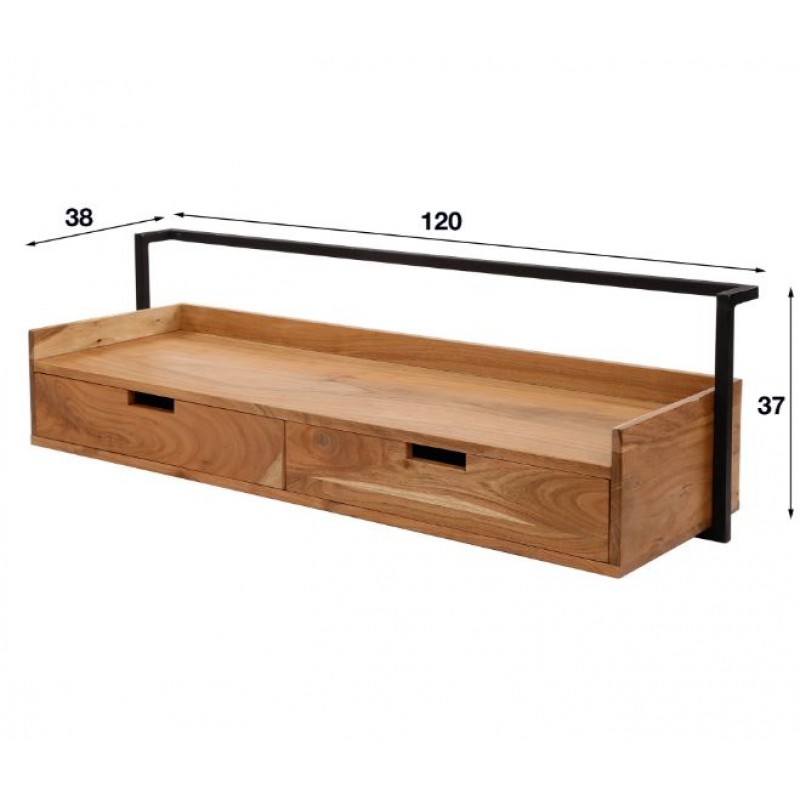 ZI Air Wall Desk Drawer Natural